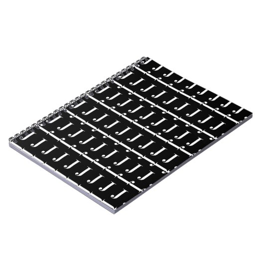 Anfangsbuchstaben J Notizblock (Linke Seite)