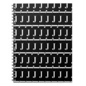 Anfangsbuchstaben J Notizblock (Vorderseite)