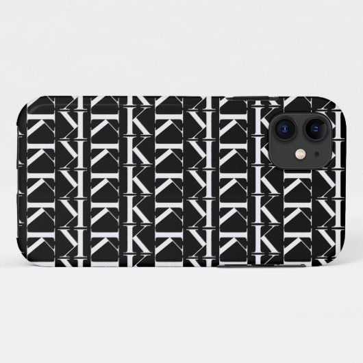 Anfangsbuchstaben K Case-Mate iPhone Hülle (Rückseite (Horizontal))