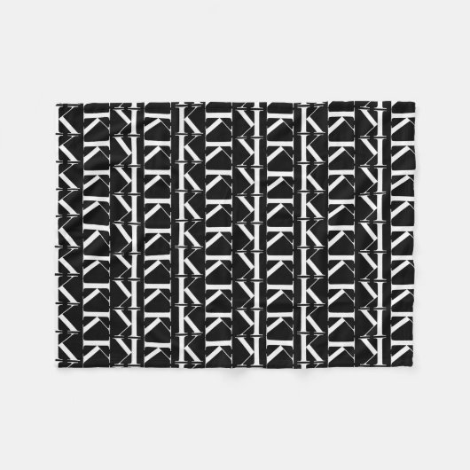 Anfangsbuchstaben K Fleecedecke (Vorderseite (Horizontal))