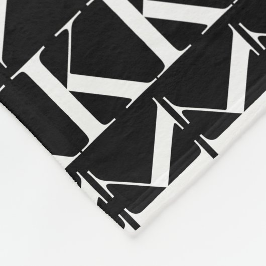 Anfangsbuchstaben K Fleecedecke (Ecke)