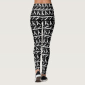 Anfangsbuchstaben K Leggings (Rückseite)