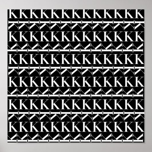 Anfangsbuchstaben K Poster (Vorne)