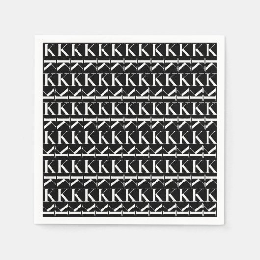 Anfangsbuchstaben K Serviette (Vorderseite)