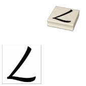 Anfangsbuchstaben L Gummistempel (Stempel)