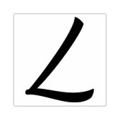 Anfangsbuchstaben L Gummistempel (Prägung)