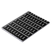 Anfangsbuchstaben L Notizblock (Linke Seite)