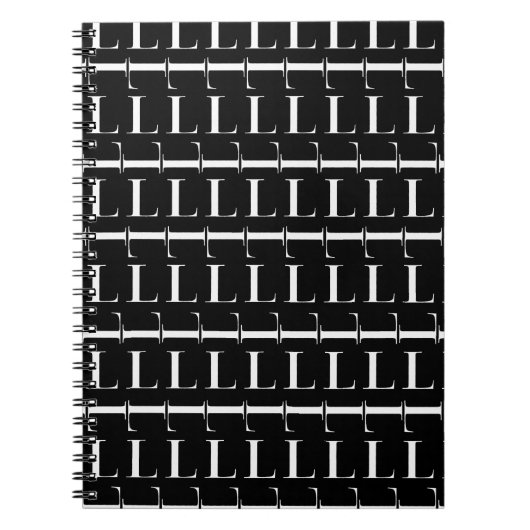 Anfangsbuchstaben L Notizblock (Vorderseite)