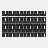 Anfangsbuchstaben L Rechteckiger Aufkleber (Vorderseite)