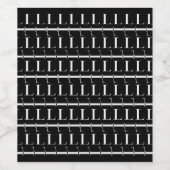 Anfangsbuchstaben L Weinetikett (Einzelnes Label)