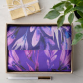 Anfangsbuchstaben lila botanischer Blätter Seidenpapier (Geschenk)