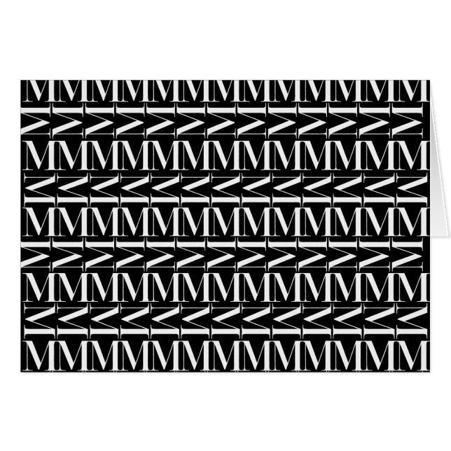 Anfangsbuchstaben M (Vorderseite (Horizontal))