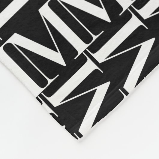 Anfangsbuchstaben M Fleecedecke (Ecke)