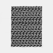 Anfangsbuchstaben M Fleecedecke (Vorderseite)