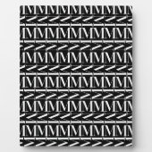 Anfangsbuchstaben M Fotoplatte (Vorderseite)