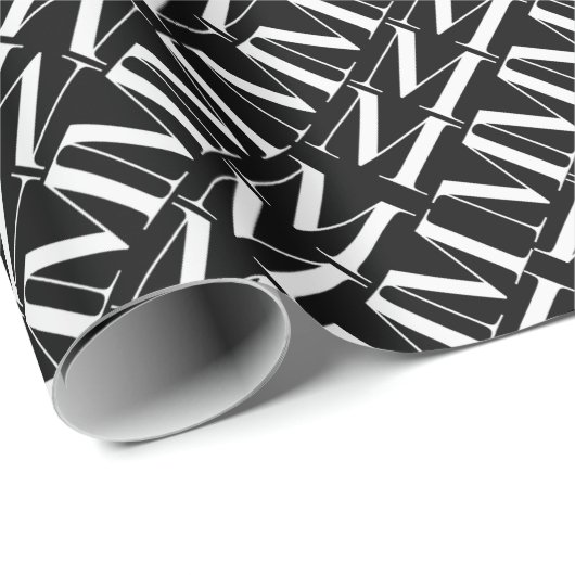 Anfangsbuchstaben M Geschenkpapier (Rolleneckpunkt)