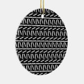 Anfangsbuchstaben M Keramikornament (Rechts)