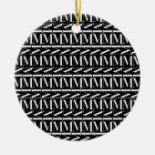 Anfangsbuchstaben M Keramikornament (Vorne)
