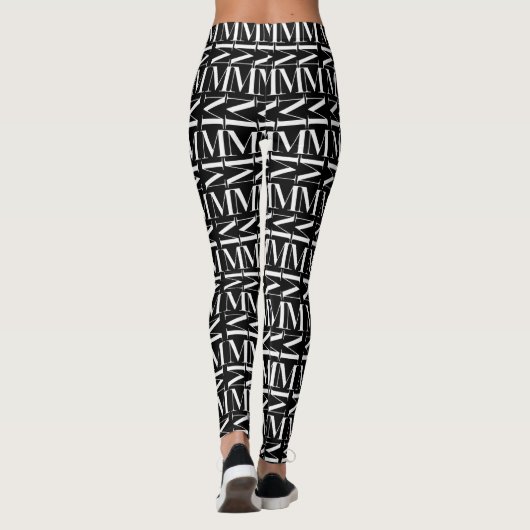 Anfangsbuchstaben M Leggings (Rückseite)