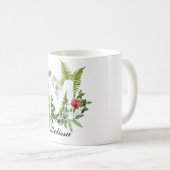 Anfangsbuchstaben M | Moderner Individuelle Name Kaffeetasse (VorderseiteRechts)