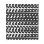 Anfangsbuchstaben M Notizblock (Vorderseite)