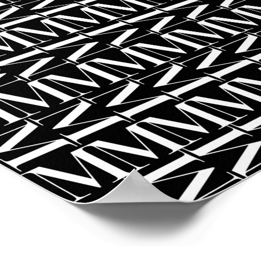 Anfangsbuchstaben M Poster (Ecke)