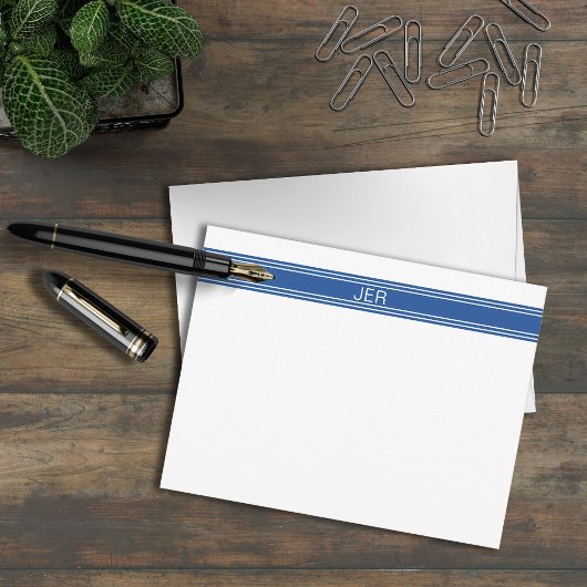 Anfangsbuchstaben Modernes Minimalistisches Flachb Mitteilungskarte