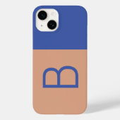 Anfangsbuchstaben Monogram, Moderner Farbblock Case-Mate iPhone Hülle (Rückseite)