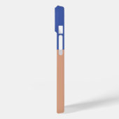 Anfangsbuchstaben Monogram, Moderner Farbblock Case-Mate iPhone Hülle (Rückseite / Links)