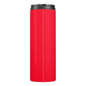 Anfangsbuchstaben Monogram Red White Schlicht Simp Thermosbecher (Rückseite)