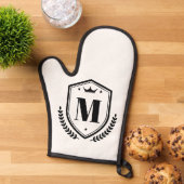Anfangsbuchstaben Monogramm-Abzeichen Ofenhandschuh (Oben unten)