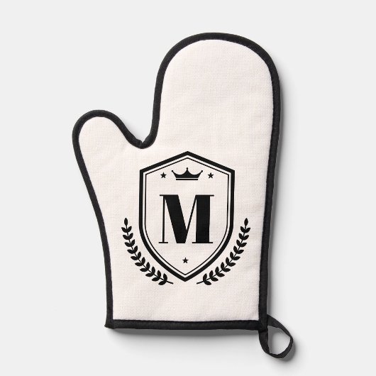 Anfangsbuchstaben Monogramm-Abzeichen Ofenhandschuh