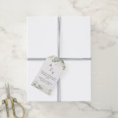 Anfangsbuchstaben Monogramm Eukalyptus Botanik Hoc Geschenkanhänger (Mit Garn)