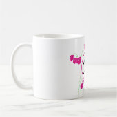 Anfangsbuchstaben Monogramm Floral Kaffeetasse (Links)