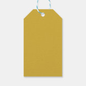 Anfangsbuchstaben Monogramm Gold & Blau Schlicht E Geschenkanhänger (Rückseite)
