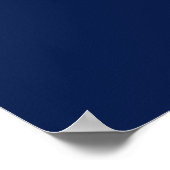 Anfangsbuchstaben Monogramm Gold & Blau Schlicht E Poster (Ecke)