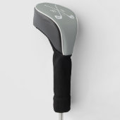 Anfangsbuchstaben Monogramm Golf Baby Shower Headcover (angewinkelt)