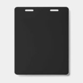 Anfangsbuchstaben Monogramm Schwarz Weiß Schlicht Ausweis (Rückseite)