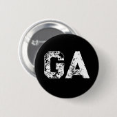 Anfangsbuchstaben Monogramm Schwarz Weiß Schlicht  Button (Vorne & Hinten)