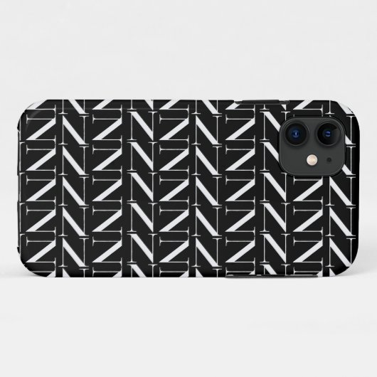 Anfangsbuchstaben N Case-Mate iPhone Hülle (Rückseite (Horizontal))