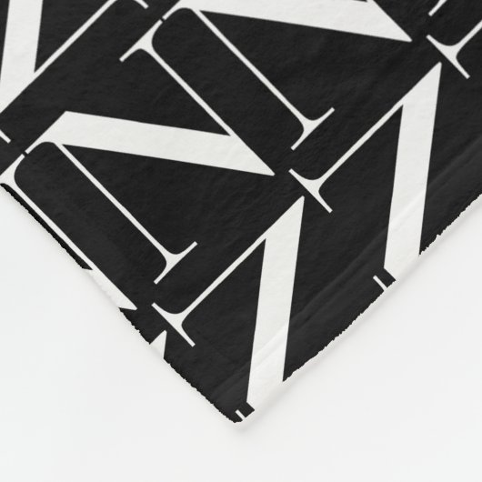 Anfangsbuchstaben N Fleecedecke (Ecke)