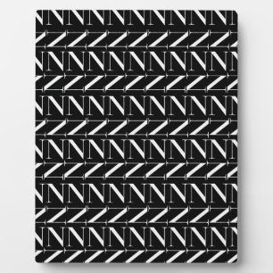 Anfangsbuchstaben N Fotoplatte