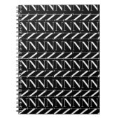 Anfangsbuchstaben N Notizblock (Vorderseite)