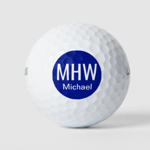 Anfangsbuchstaben Name Blau Golfball