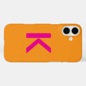 Anfangsbuchstaben Orangefarbene Farbe Case-Mate iPhone Hülle (Rückseite (Horizontal))