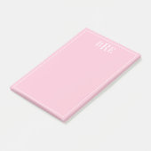 Anfangsbuchstaben Pink Post-it Klebezettel (angewinkelt)