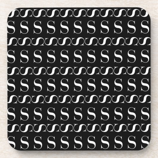 Anfangsbuchstaben S, Hintergrundfarbe auswählen Untersetzer (Vorderseite)