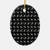 Anfangsbuchstaben S Keramikornament (Vorne)