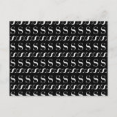 Anfangsbuchstaben S Postkarte (Vorderseite)