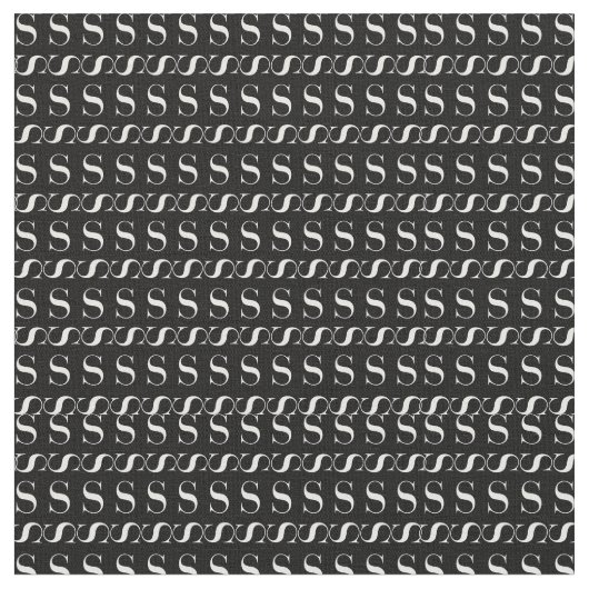 Anfangsbuchstaben S Stoff (Nahaufnahme)